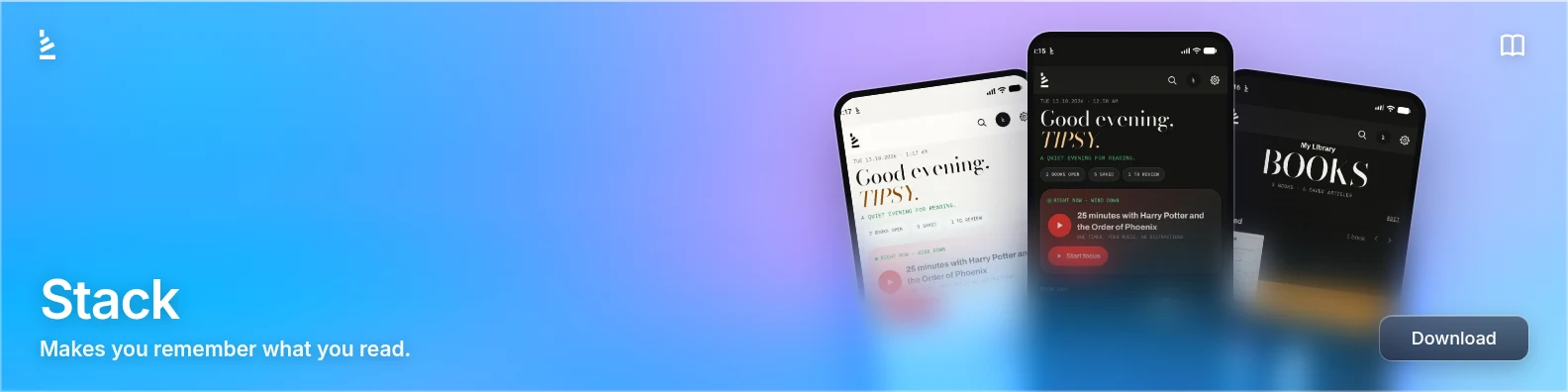 Stack: A local-first reading app with spaced review of highlights